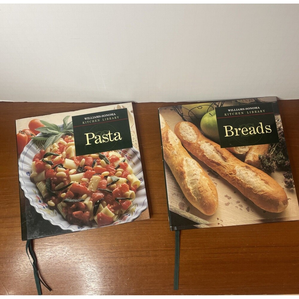 Williams-Sonoma Cookbooks Hard Cover Pasta Bread Kitchen Library Collection
